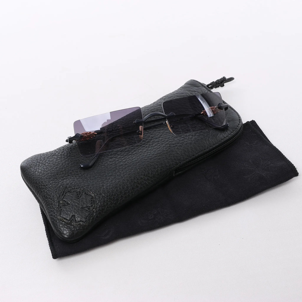 Chrome Hearts HELLZ BELLZ Gold Plated Sunglasses in Gray