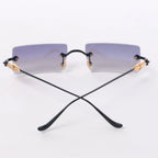 Chrome Hearts HELLZ BELLZ Gold Plated Sunglasses in Gray