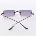 Chrome Hearts HELLZ BELLZ Gold Plated Sunglasses in Gray
