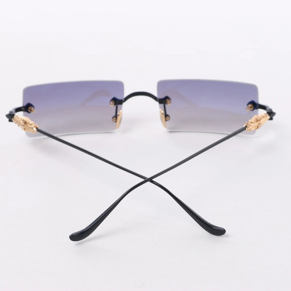 Chrome Hearts HELLZ BELLZ Gold Plated Sunglasses in Gray