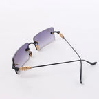 Chrome Hearts HELLZ BELLZ Gold Plated Sunglasses in Gray