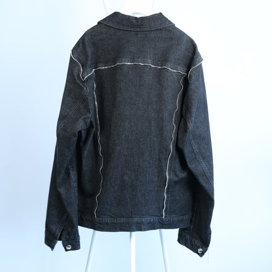 CoSTUME NATIONAL Dark Denim Jacket, 48 IT