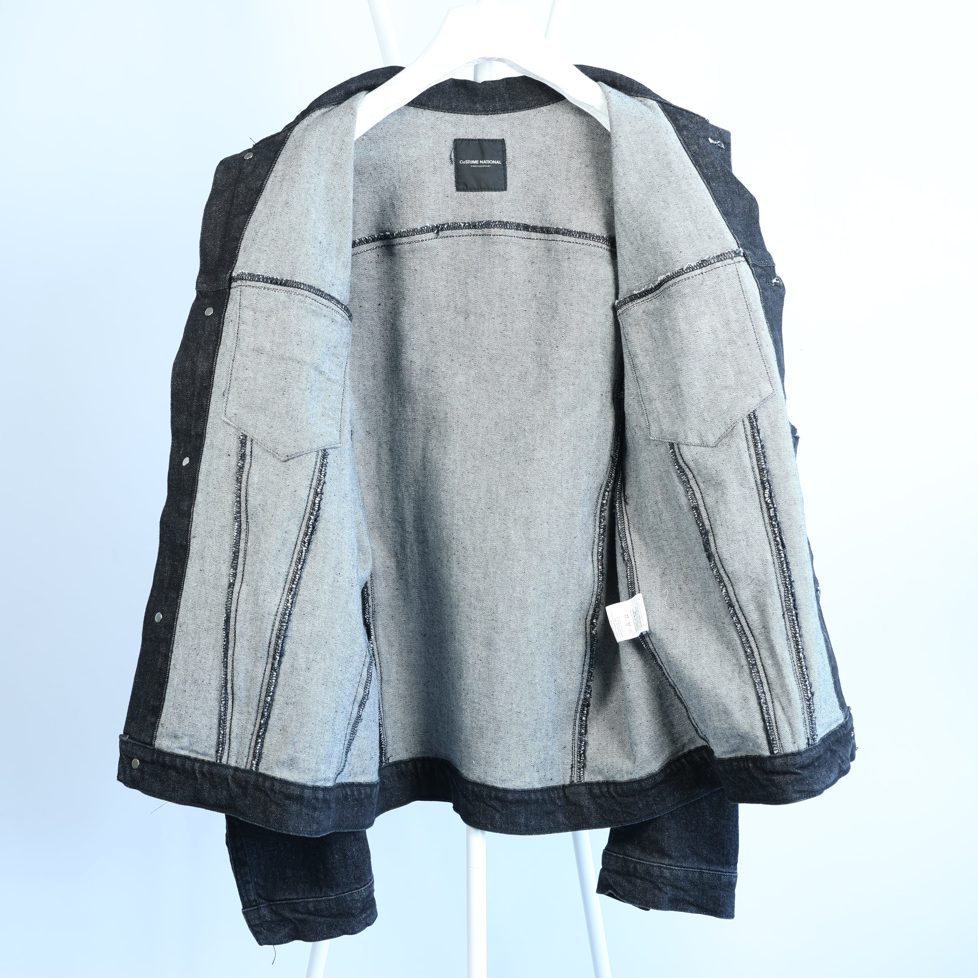 CoSTUME NATIONAL Dark Denim Jacket, 48 IT