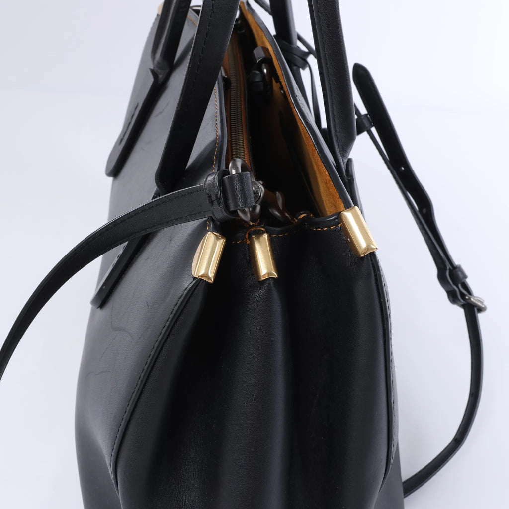 Coach 1941 Cooper Carryall Leather 2Way Handbag in Black