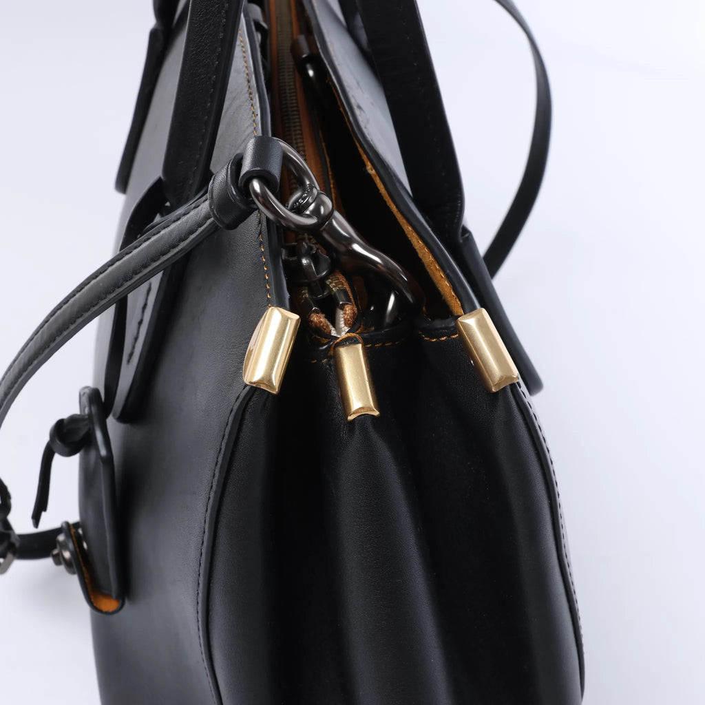 Coach 1941 Cooper Carryall Leather 2Way Handbag in Black