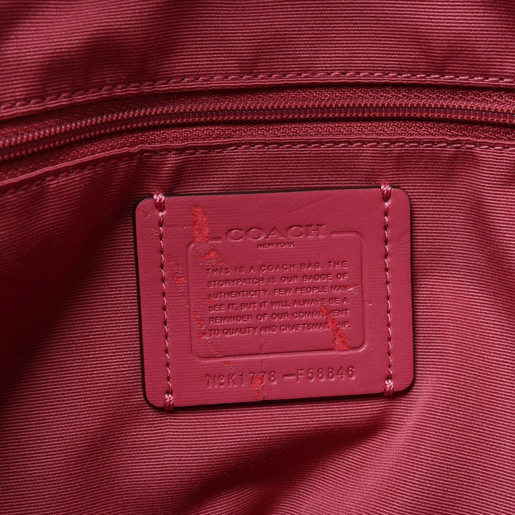 Bolso de hombro Coach City de cuero en rosa