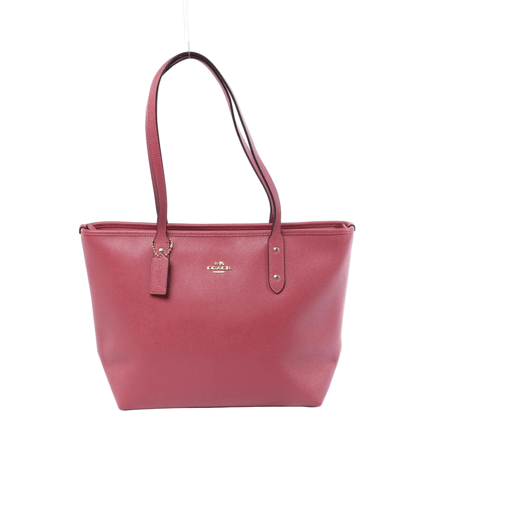 Bolso de hombro Coach City de cuero en rosa