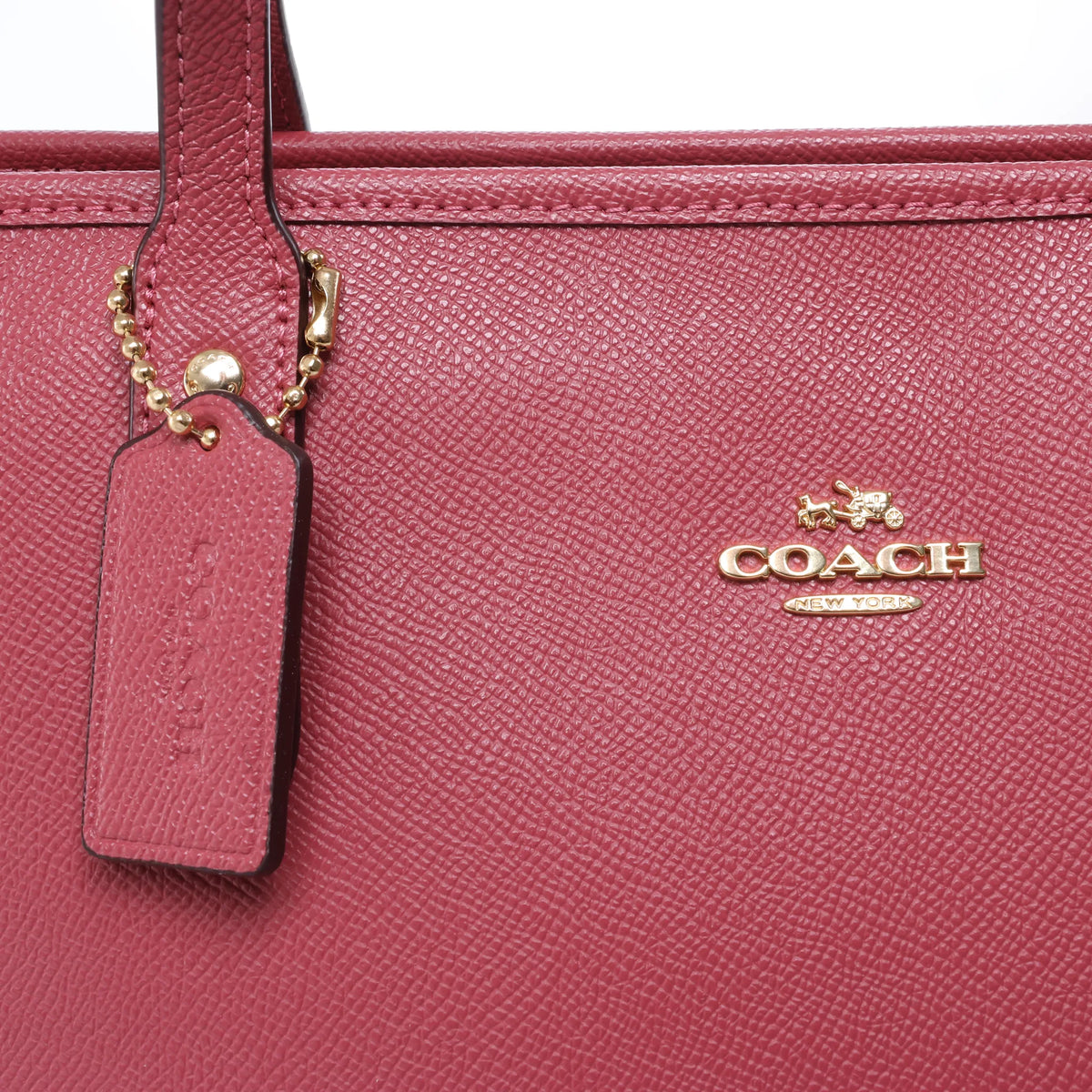 Coach City Leather Shoulder Bag in Pink