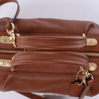Coach Lane Satchel Leather 2Way Handbag in Brown
