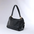 Coach Mia Leather Shoulder Bag in Black