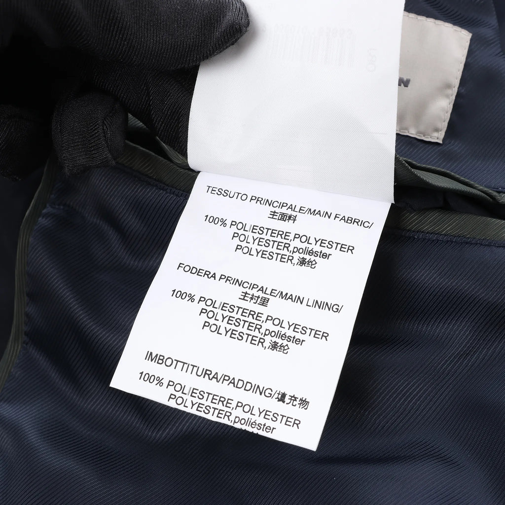 CC Collection Corneliani Puffer Jacket in Navy Blue, Size 50 IT
