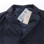 CC Collection Corneliani Puffer Jacket in Navy Blue, Size 50 IT