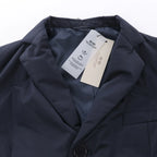 CC Collection Corneliani Puffer Jacket in Navy Blue, Size 50 IT