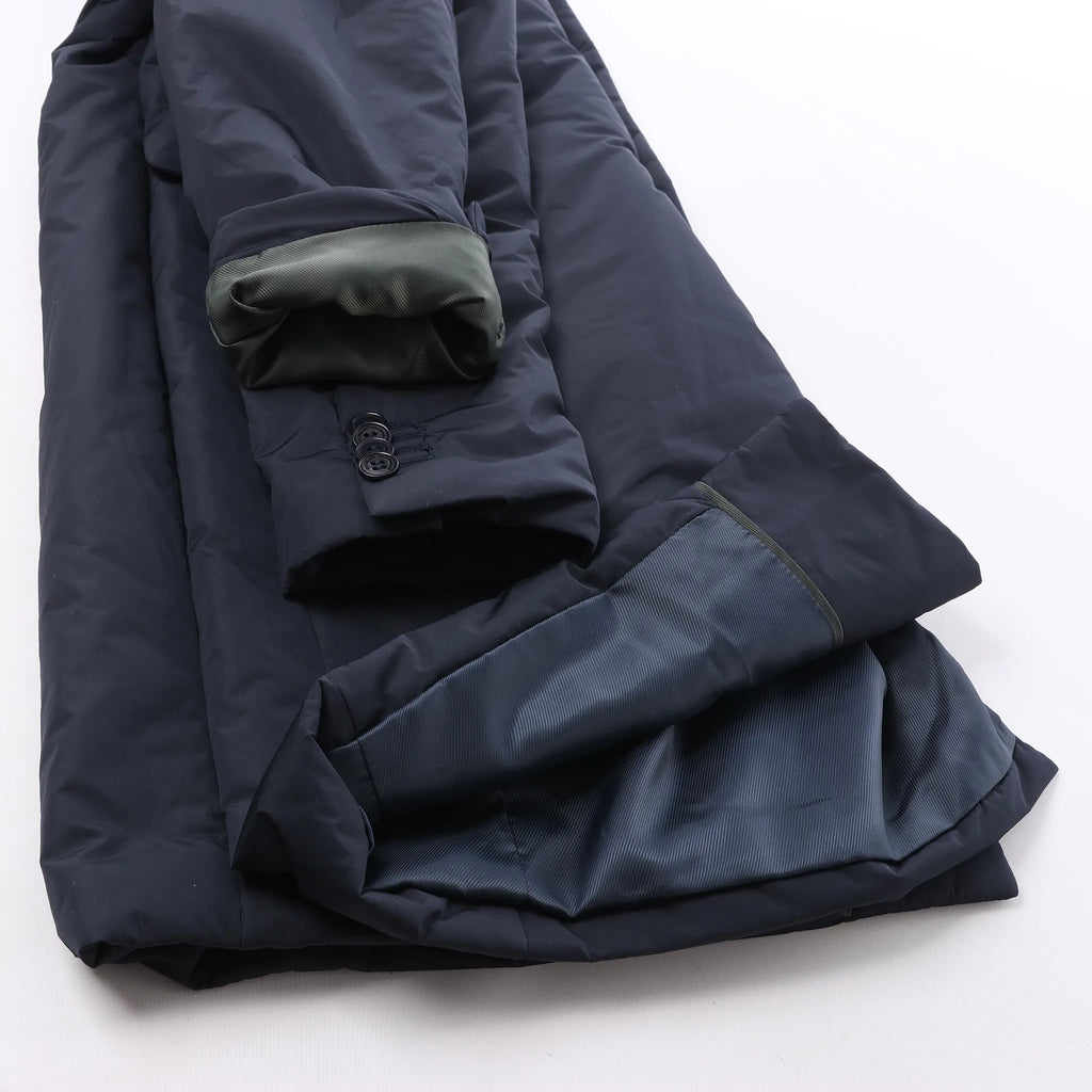 CC Collection Corneliani Puffer Jacket in Navy Blue, Size 50 IT