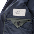 CC Collection Corneliani Puffer Jacket in Navy Blue, Size 50 IT