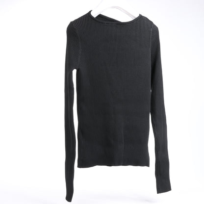 Haut en maille côtelée découpée Coperni, noir, taille L