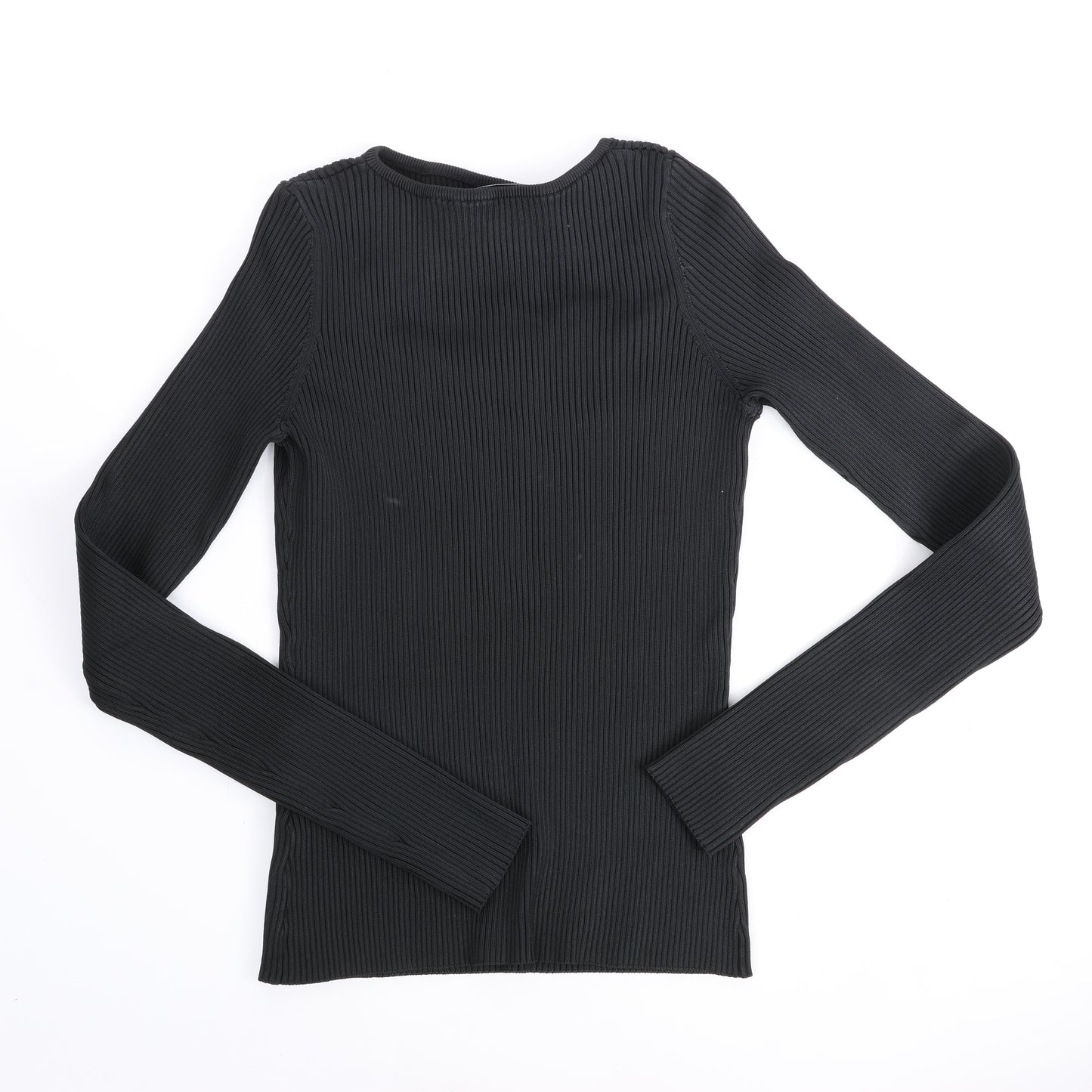Haut en maille côtelée découpée Coperni, noir, taille L