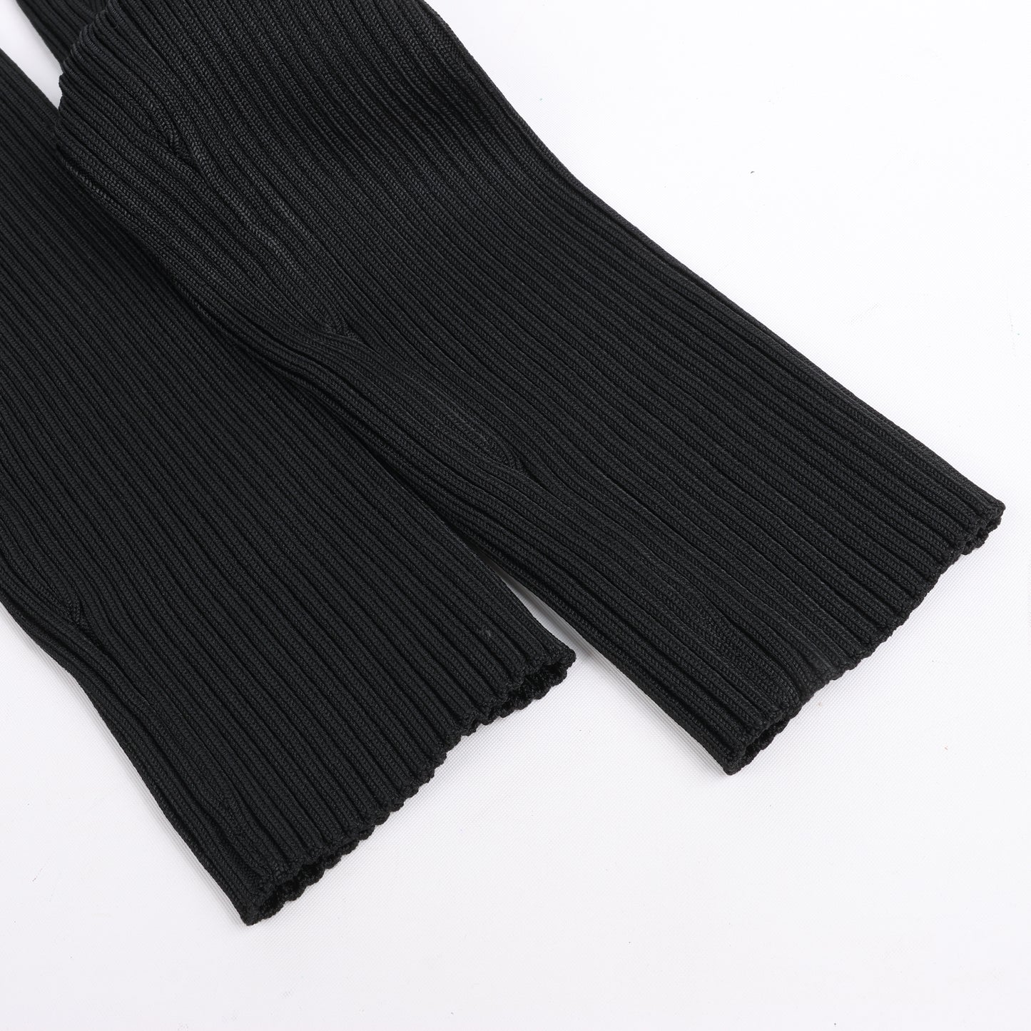 Haut en maille côtelée découpée Coperni, noir, taille L