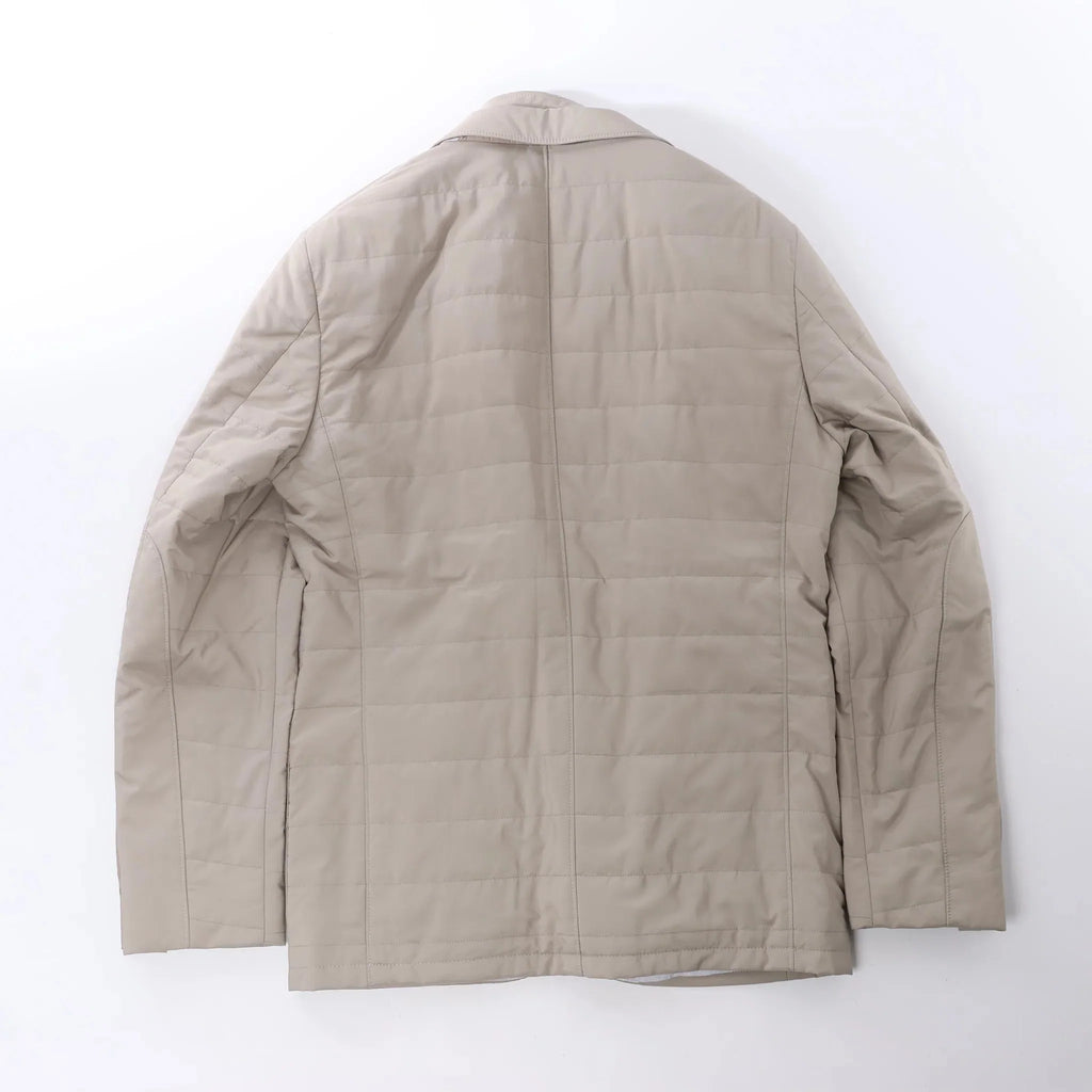Corneliani Wool Jacket in Beige, Size 48 IT