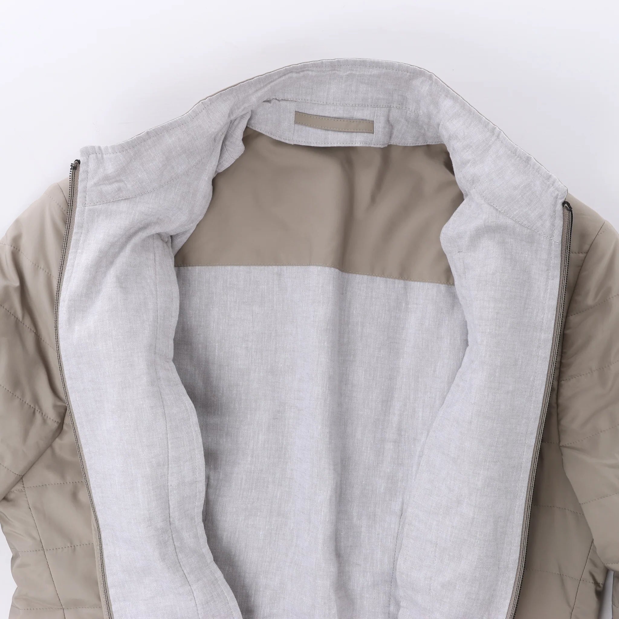 Corneliani Wool Jacket in Beige, Size 48 IT