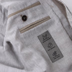 Corneliani Wool Jacket in Beige, Size 48 IT