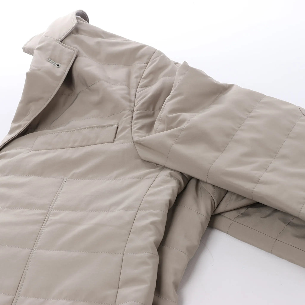 Corneliani Wool Jacket in Beige, Size 48 IT