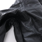 Corneliani Leather Double Side Jacket in Black, Size 50 IT