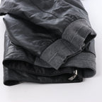 Corneliani Leather Double Side Jacket in Black, Size 50 IT