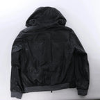 Corneliani Leather Double Side Jacket in Black, Size 50 IT