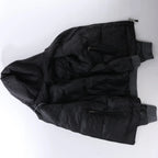 Corneliani Leather Double Side Jacket in Black, Size 50 IT