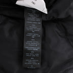 Corneliani Leather Double Side Jacket in Black, Size 50 IT