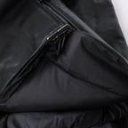 Corneliani Leather Double Side Jacket in Black, Size 50 IT
