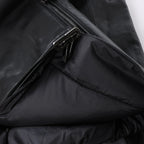 Corneliani Leather Double Side Jacket in Black, Size 50 IT