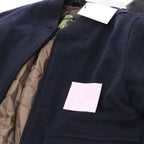 Corneliani O.Wear Bomber Jacket in Navy Blue, Size 50 IT