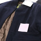 Corneliani O.Wear Bomber Jacket in Navy Blue, Size 50 IT