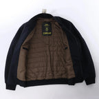 Corneliani O.Wear Bomber Jacket in Navy Blue, Size 50 IT