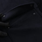 Corneliani O.Wear Bomber Jacket in Navy Blue, Size 50 IT