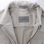 Corneliani Cotton Jacket in Greenish Gray, Size 50 IT
