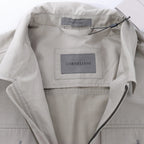 Corneliani Cotton Jacket in Greenish Gray, Size 50 IT