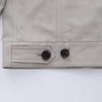 Corneliani Cotton Jacket in Greenish Gray, Size 50 IT