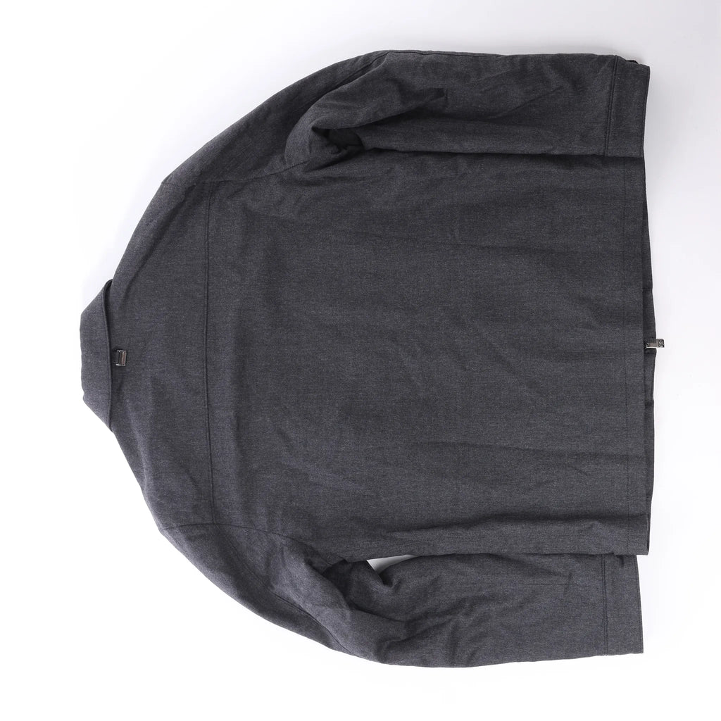 Corneliani Wool Coat in Gray, Size 50 IT