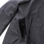 Corneliani Wool Coat in Gray, Size 50 IT