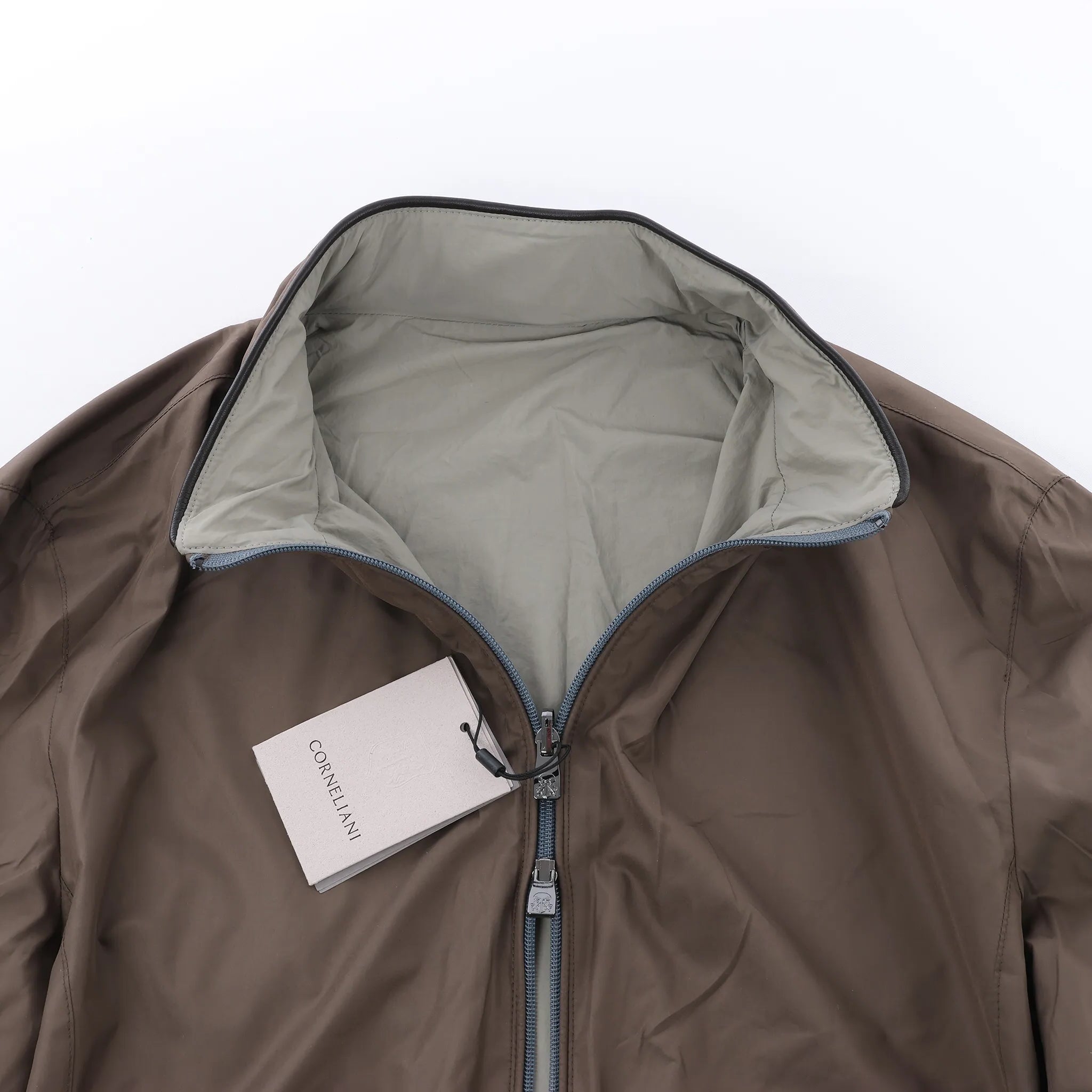 Corneliani Reversible Jacket in Brown, Size 50 IT