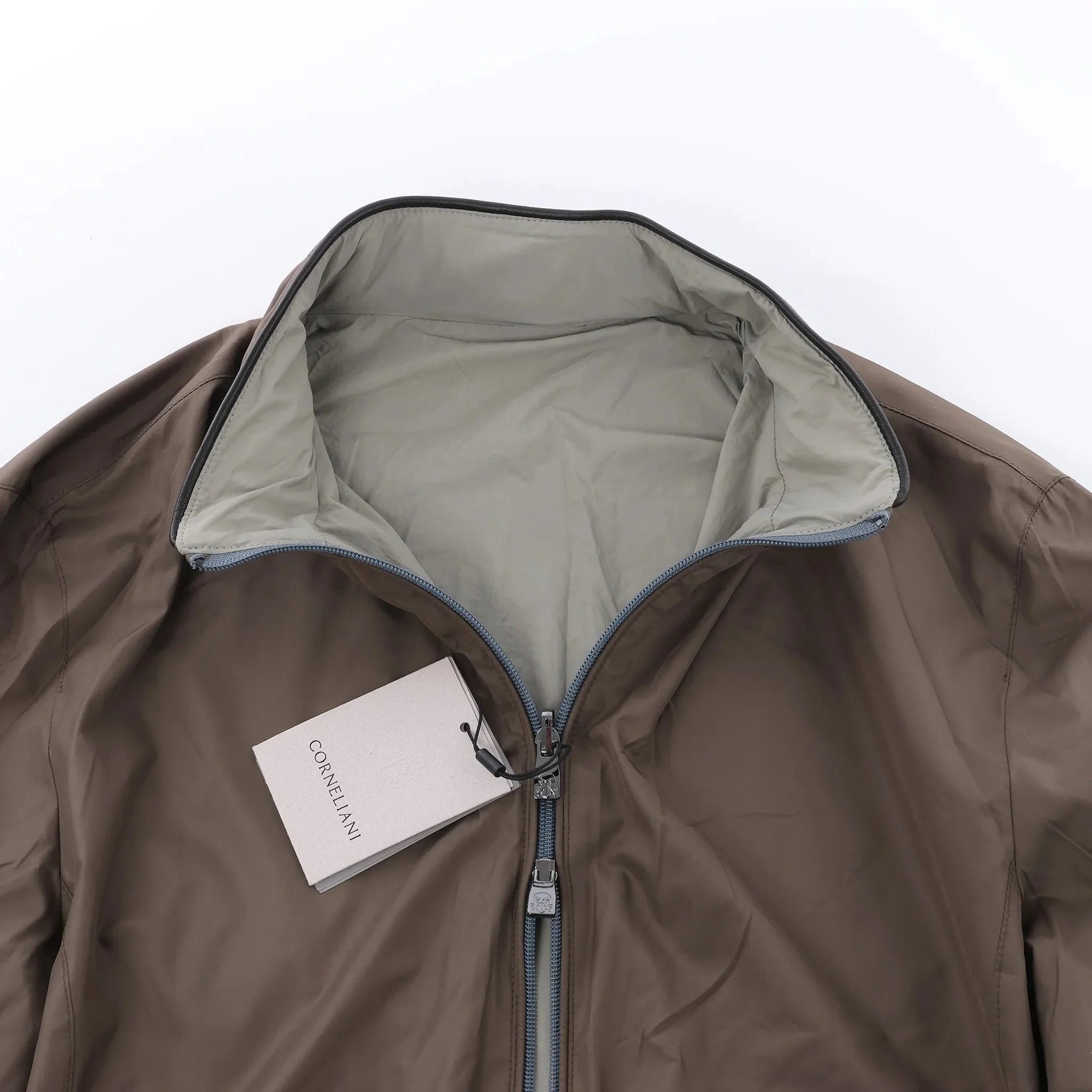 Corneliani Reversible Jacket in Brown, Size 50 IT