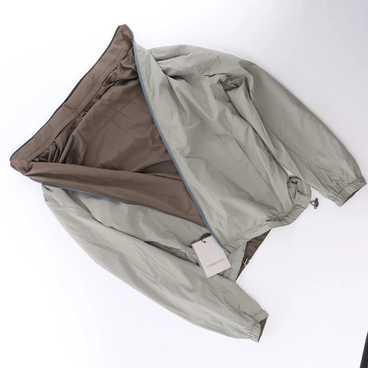 Corneliani Reversible Jacket in Brown, Size 50 IT