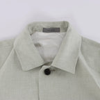 Corneliani Silk x Mohair Overshirt in  Green, Size 50 IT