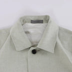 Corneliani Silk x Mohair Overshirt in  Green, Size 50 IT