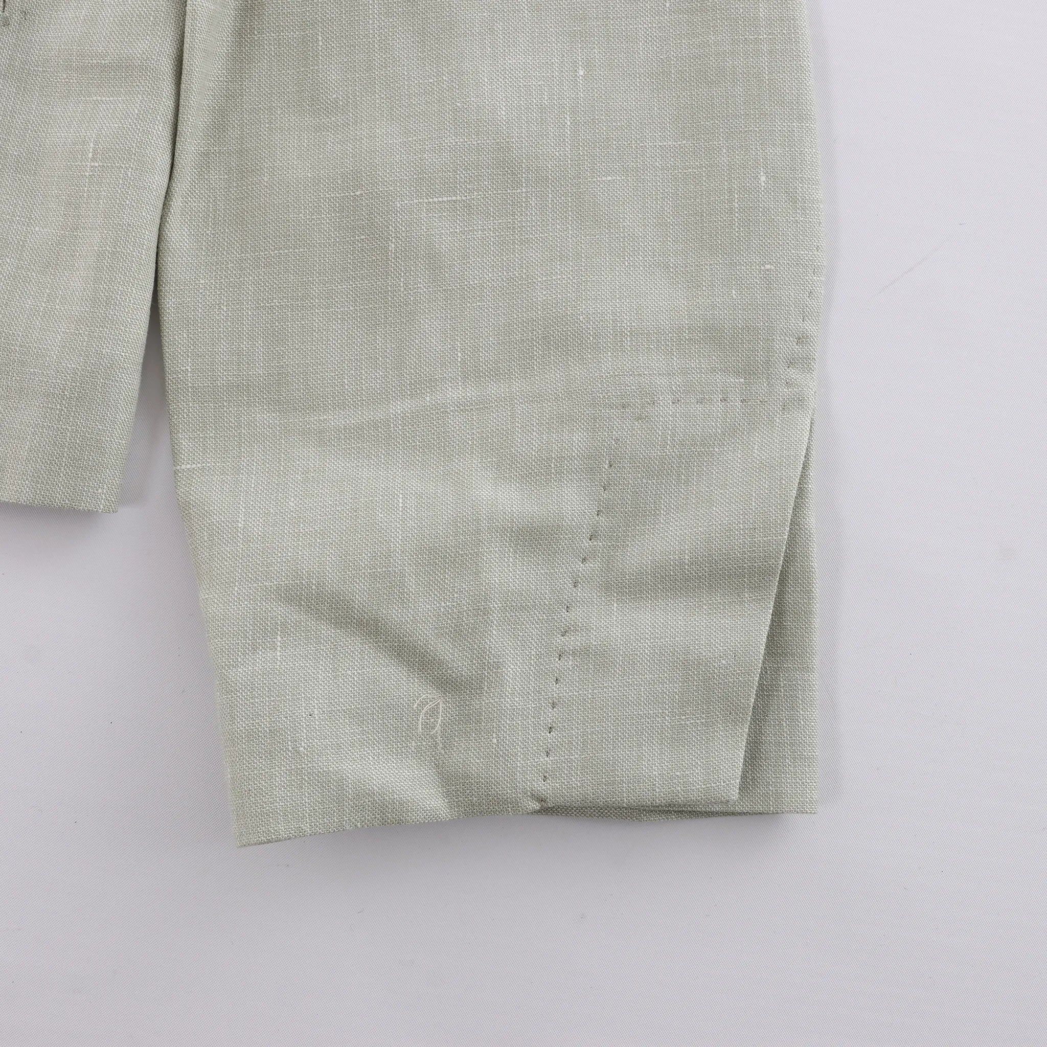 Corneliani Silk x Mohair Overshirt in  Green, Size 50 IT