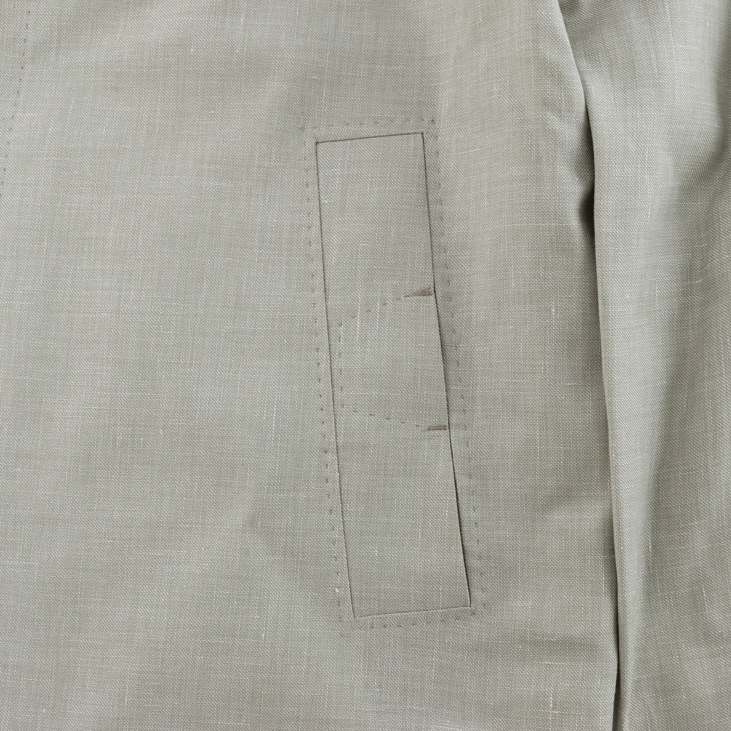 Corneliani Silk x Mohair Overshirt in  Green, Size 50 IT