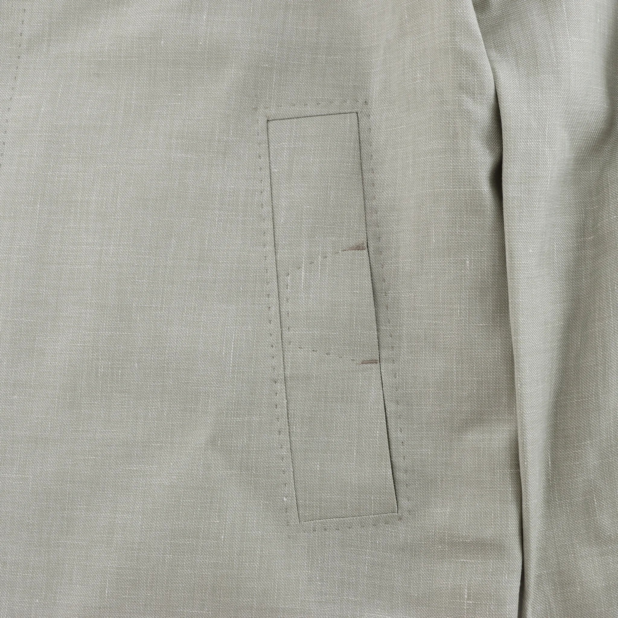Corneliani Silk x Mohair Overshirt in  Green, Size 50 IT